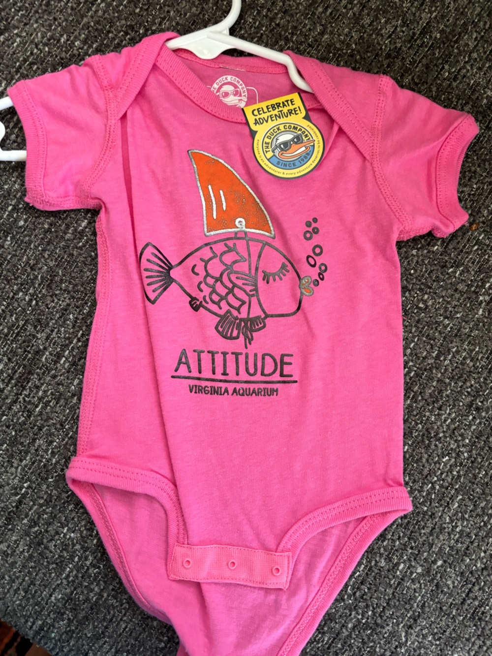 Pink "Attitude" Baby One-Piece
6month girls